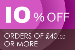 10% off on orders of £40.00 or more