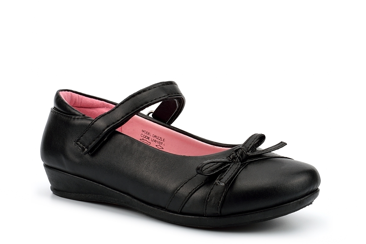 Girls Touch Fastening Shoes Girls School Shoes Mary Jane Ballet Ballerina Size
