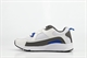Ascot Boys Lace Up Trainers White/Blue/Charcoal