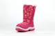 Mercury Girls Snow Boots With Flower Pattern Pink