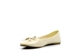 Womens Ballet Pumps With Bow Detail Beige