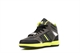 Ascot Boys High Top Lace Up And Touch Fastening Trainers Black/Green
