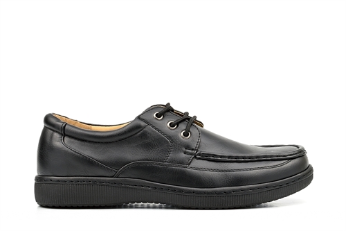 Dr Keller Mens Wide Fit Lace Up Shoes Black
