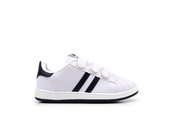 Mercury Kids Touch Fasten Trainers White/Navy