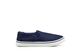 Boys Canvas Slip On Shoes With Twin Gusset Blue