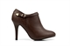 Womens High Heel Ankle Boots With Real Leather Insole Brown