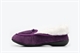 Womens Moccasin Slippers With Full Fur Lining And Bow Detail Purple
