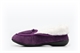 Womens Moccasin Slippers With Full Fur Lining And Bow Detail Purple