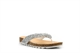 Shoes By Emma Womens High Sparkle Toe Post Sandals White/Silver