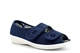 Dr Keller Womens Canvas Open Toe Wide Fit Shoes Navy (E Fitting)