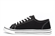 Urban Jacks Mens Classic Low Cut Canvas Shoes Black/White