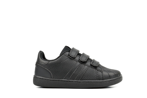Mercury Kids Touch Fastening School Trainers Black