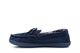 Response Mens Ultra Lightweight Moccasin Slippers With Cotton Lining Navy Blue