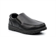 Boys Slip On School Shoes With Stitching Detail Black