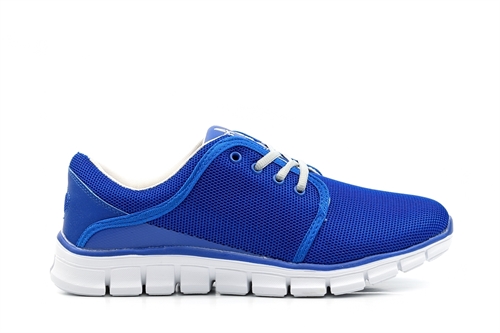 Ascot Mens Lace Up Trainers Cobalt Blue