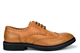 Mens Faux Leather Brogue Shoes Tan