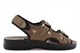 Urban Jacks Mens Lightweight Touch Fastening Summer Sandals Brown 