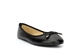 Womens Ballerina Bow Detail Dolly Shoes Black
