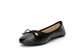Womens Ballerina Bow Detail Dolly Shoes Black