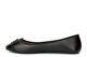 Womens Ballerina Bow Detail Dolly Shoes Black