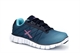 Childrens Lace Up Trainers Turquoise/Navy