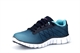 Childrens Lace Up Trainers Turquoise/Navy