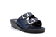 Womens Lightweight Mule Sandals With Adjustable Buckle Straps Navy