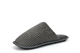 Zedzzz Mens Ribbed Mule Slippers Grey