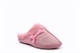 Womens Mule Slippers With Fur Trim And Bow Detail Pink