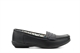 Womens Leather Loafers Black