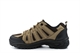 Mens Hiking/Walking Lace Up Trainers With Mesh Panels Brown
