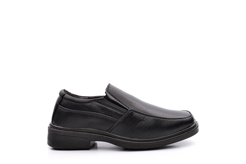 Sears Boys Twin Gusset Slip On School Shoes Black