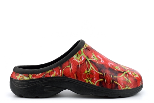 Womens Garden Shoes Tomato Print