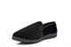 Zedzzz Mens Twin Gusset Slip On Slippers With Extra Large Sizes Black