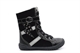 Girls Hi Top Trainers With Glitter Trim Detail Black