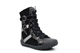 Girls Hi Top Trainers With Glitter Trim Detail Black