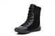 Girls Hi Top Trainers With Glitter Trim Detail Black