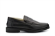 TredFlex Mens Leather Loafers With Rubber Sole Black