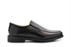 TredFlex Mens Twin Gusset Leather Shoes With Rubber Sole Black