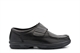Dr Keller Mens Texas Fuller Fitting Leather Casual Shoes With Touch Fastening Black