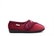 Dr Keller Womens Machine Washable Touch Fastening Slippers Burgundy