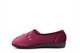 Dr Keller Womens Machine Washable Touch Fastening Slippers Burgundy