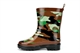 StormWells Boys Camouflage Print Waterproof Rubber Wellington Boots Green/Brown/Black