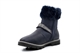Girls Ankle Boot With Diamante Strap Navy