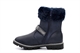 Girls Ankle Boot With Diamante Strap Navy