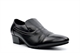 Mens Cuban Heel Slip On Shoes Black