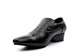 Mens Cuban Heel Slip On Shoes Black