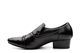 Mens Cuban Heel Slip On Shoes Black