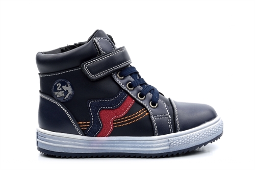 Boys High Tops With Fur Lining Navy