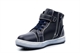 Boys High Tops With Fur Lining Navy